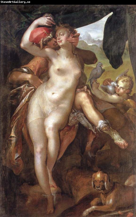 Bartholomaus Spranger Venus and Adonis